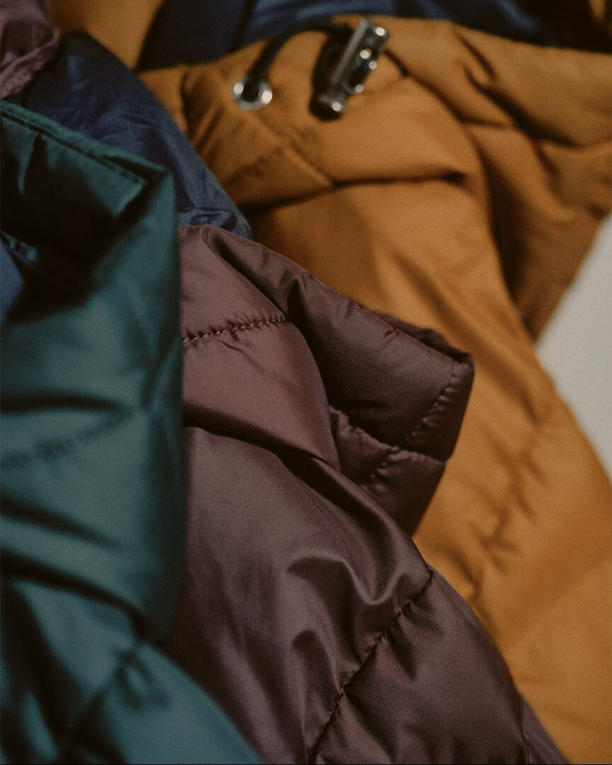 Zoomed image on a couple jackets