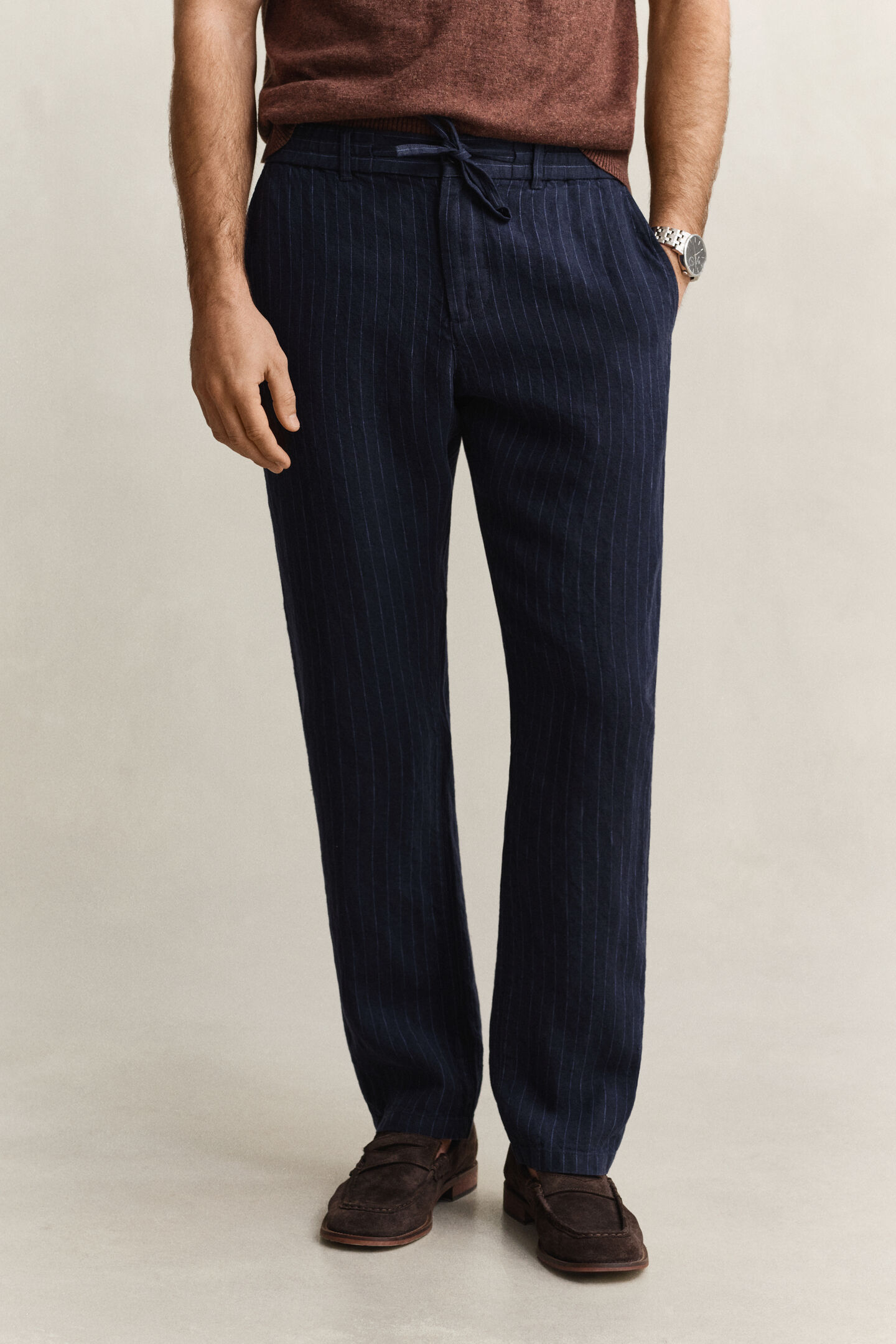 Striped Linen Pants