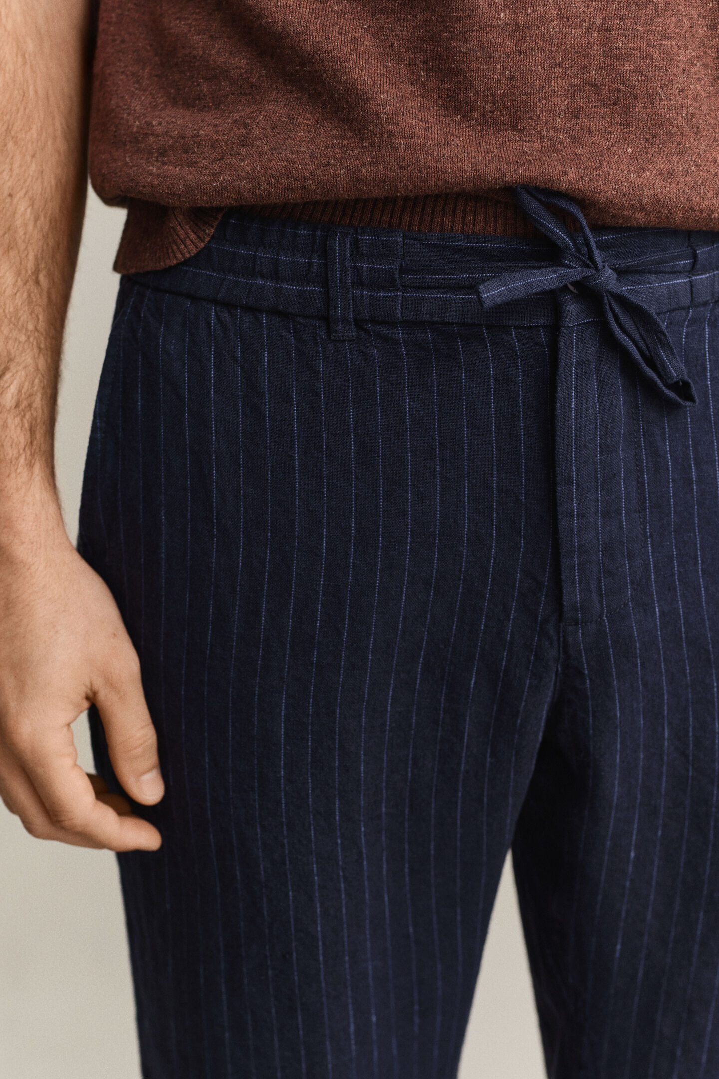 Striped Linen Pants