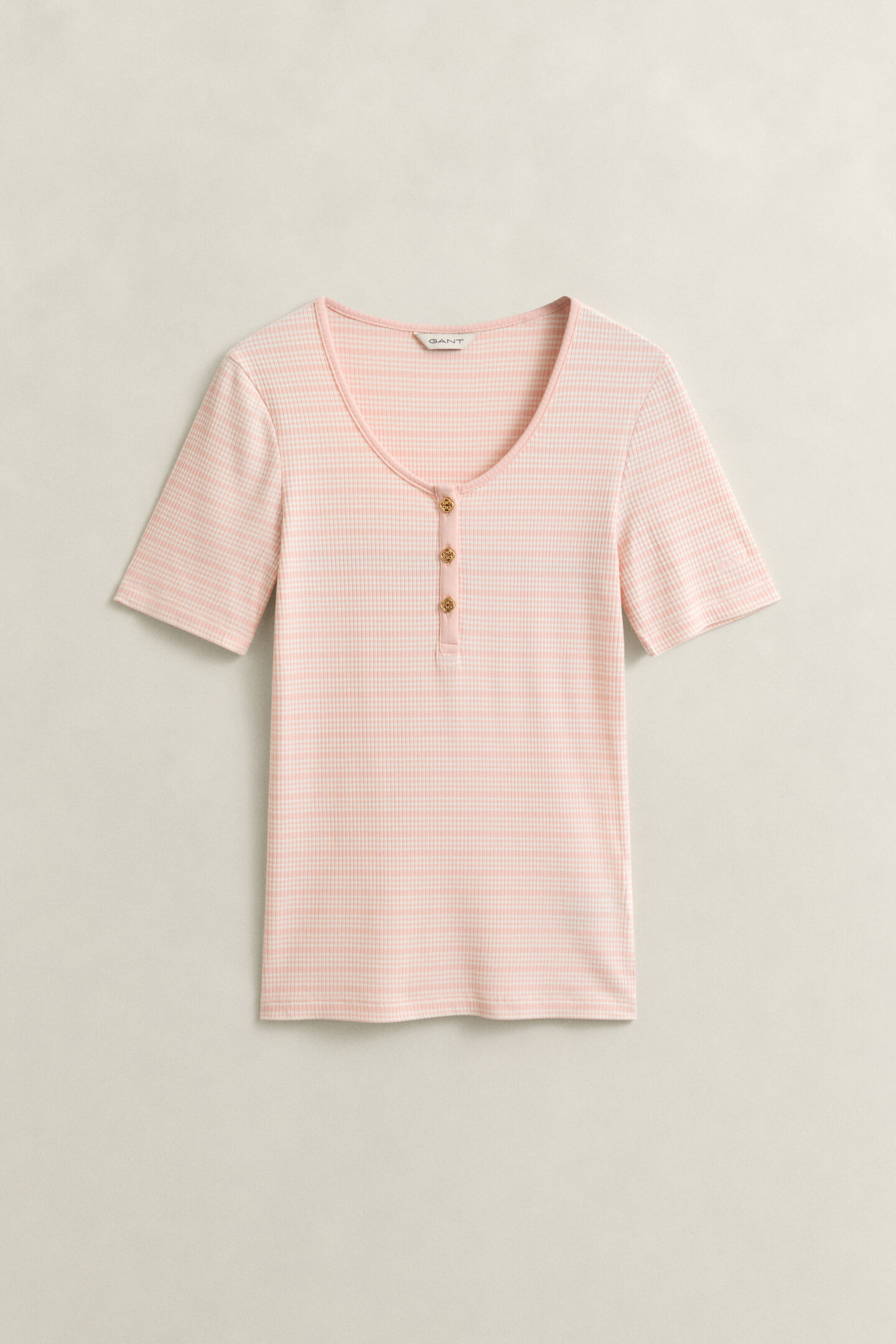 Ribbed Henley Top