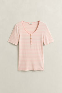 Ribbed Henley Top