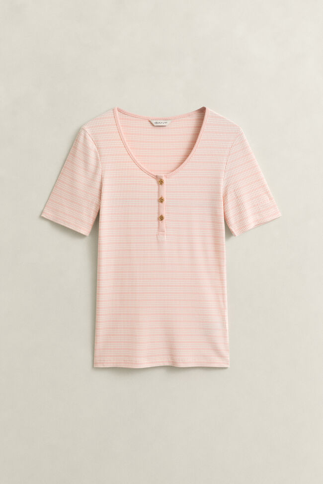 Ribbed Henley Top