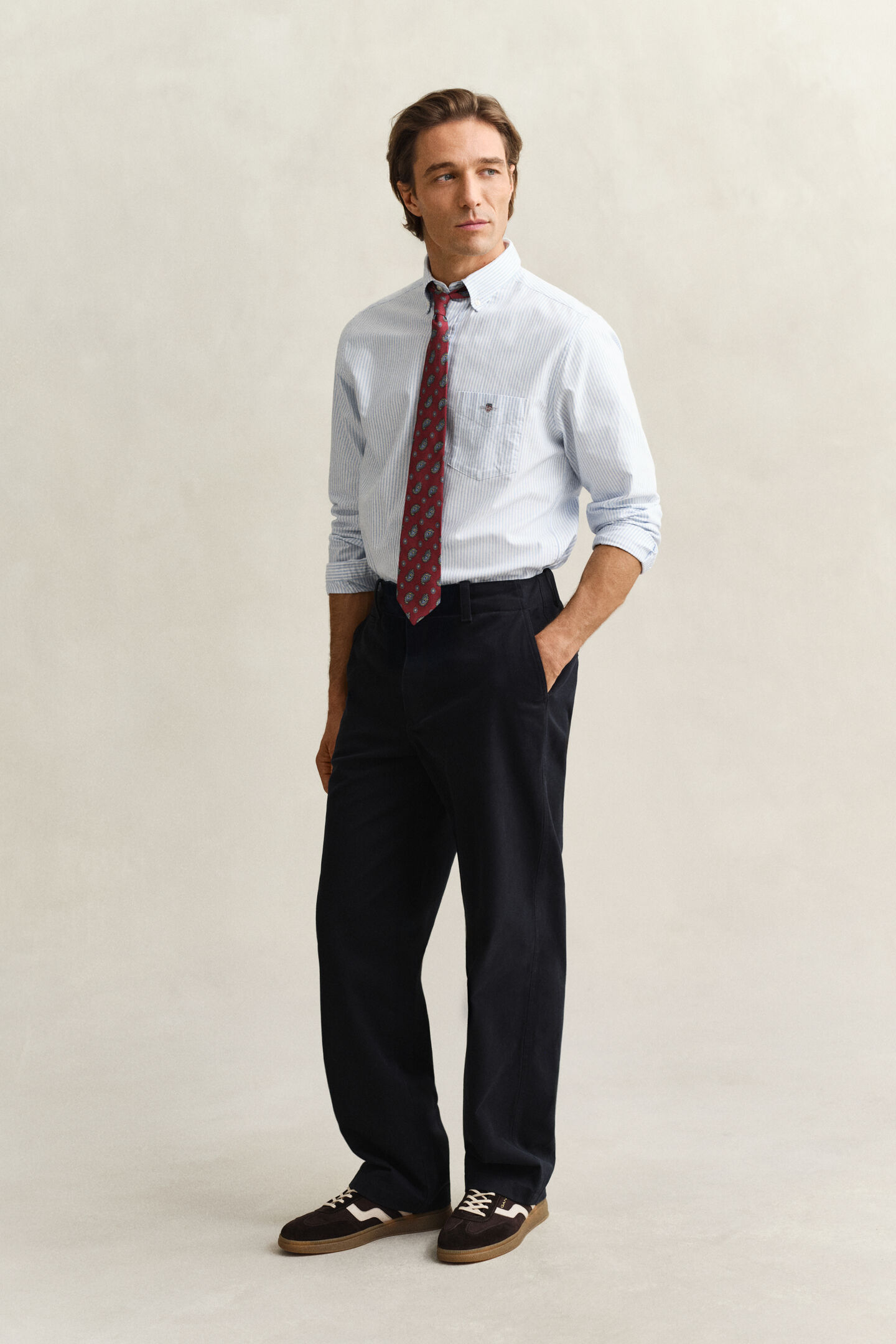 Banker Stripe Classic Oxford Shirt