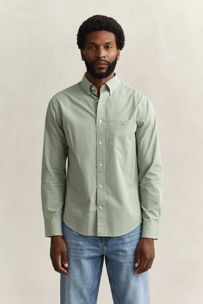 Gingham Classic Poplin Shirt