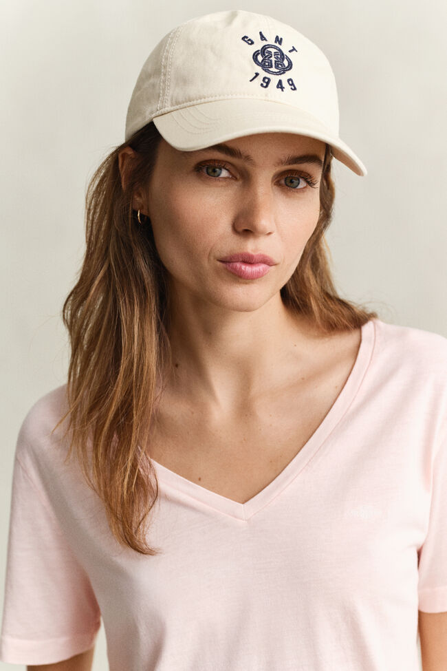 Washed Shield V-Neck T-Shirt