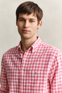 Gingham Linen Blend Shirt