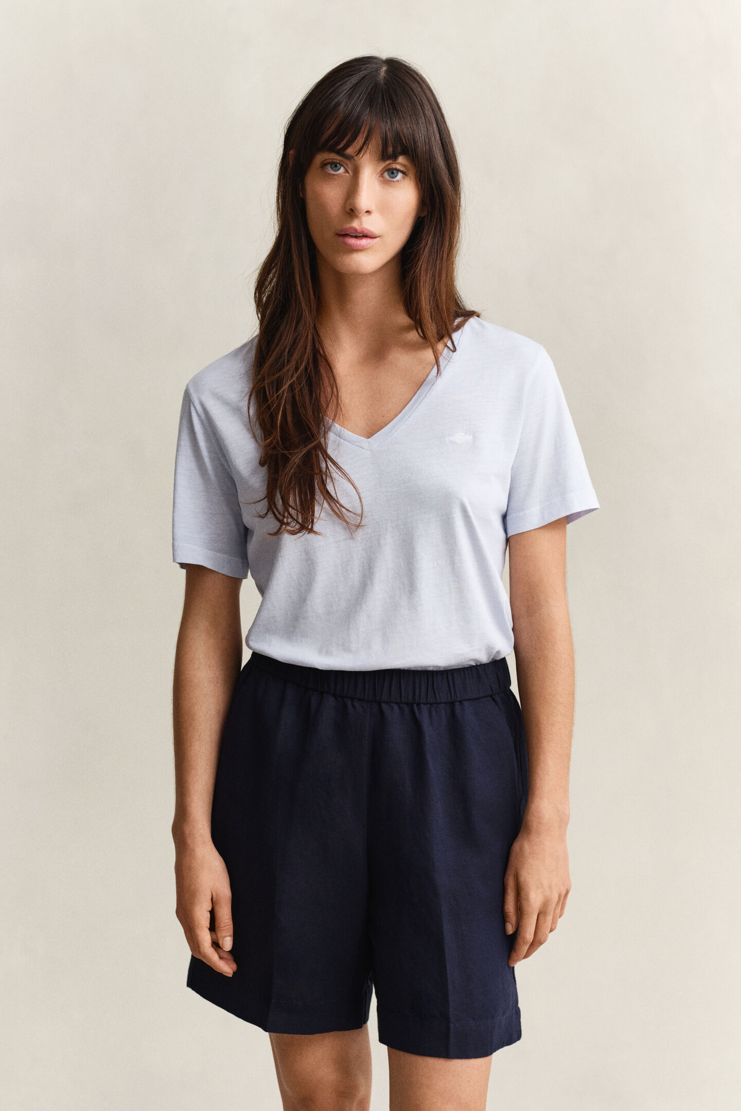 Washed Shield V-Neck T-Shirt