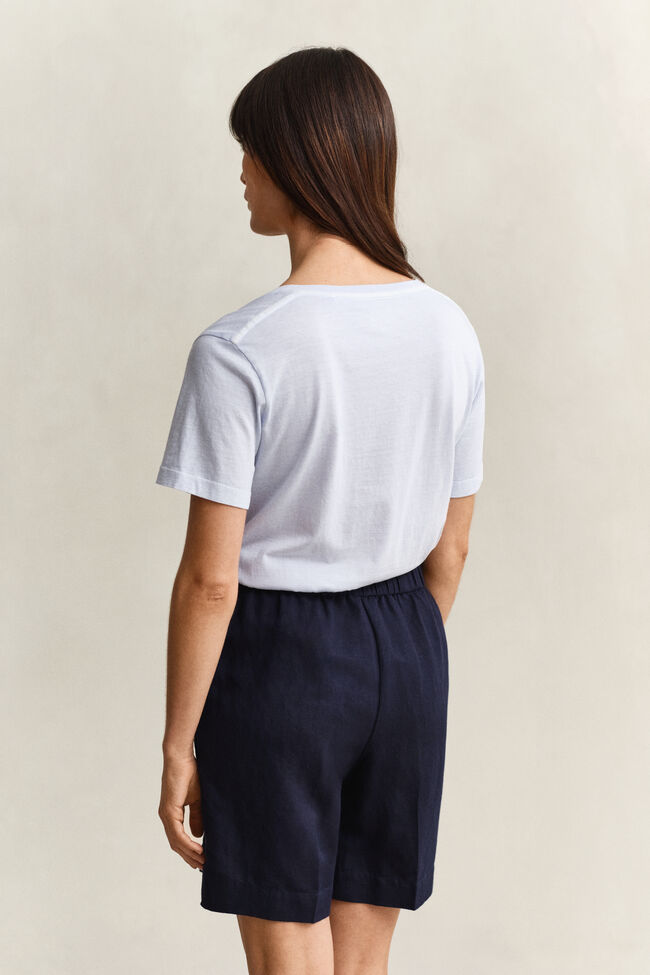 Washed Shield V-Neck T-Shirt