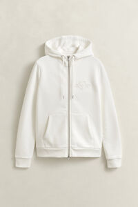 Tonal Shield Zip Hoodie